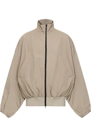 FEAR OF GOD High Neck Vented Track Jacket in - Brown. Size L (also in S).