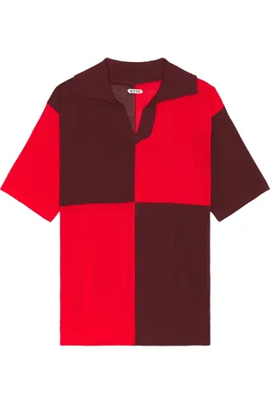 BODE Checker Polo in - Red. Size L (also in ).