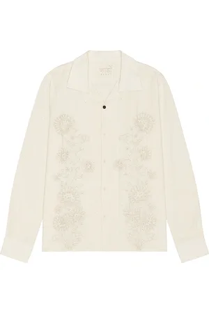 Kardo Chintan Shirt in - Cream. Size XL/1X (also in ).