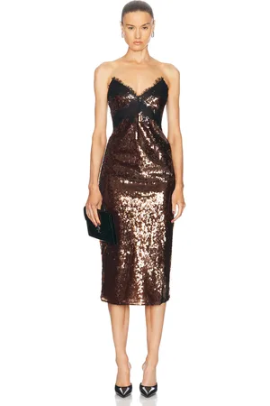Retrofete Ellen Sequin Dress in - Brown. Size S (also in XS).