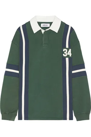 AMBUSH Striped Rugby Shirt in - Green. Size M (also in XL/1X).