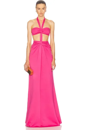 SID NEIGUM Bandeau Knot Dress in - Pink. Size L (also in M, S, XS).