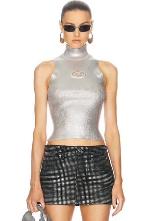 Diesel Tank Top in - Metallic Silver. Size L (also in S).