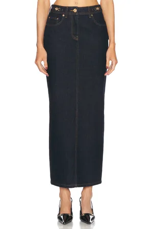VERSACE Denim Skirt in - Denim-Dark. Size 38 (also in ).