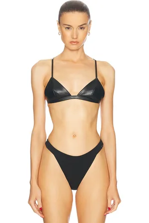 FLEUR DU MAL Vegan Leather Triangle Bra in - . Size M (also in S, XS).
