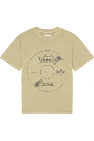 HONOR THE GIFT Honor Vinyl Tee in - Tan. Size M (also in S).
