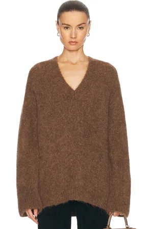 Loulou de Saison Goto Sweater in - Chocolate. Size L (also in S).