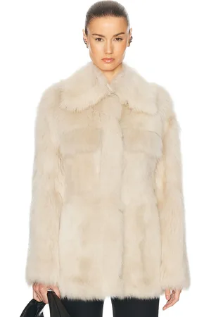 Khaite Iana Jacket in - Beige. Size 4 (also in ).