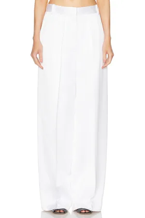 Khaite Marinta Pant in - White. Size 0 (also in 4, 8).