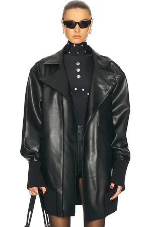 Norma Kamali Oversized Moto Jacket in - . Size L (also in M, S, XS).