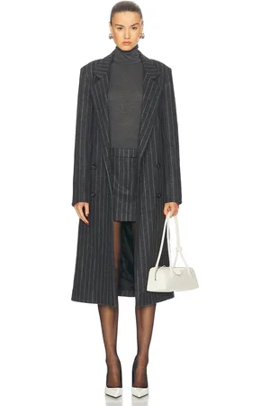 PRISCAVera Oversized Tailored Coat in - Charcoal. Size L (also in M).