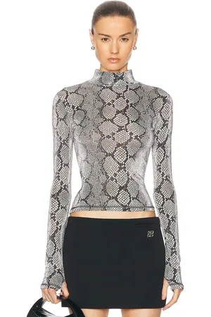 COPERNI Tight High Neck Top in - Grey. Size L (also in S).