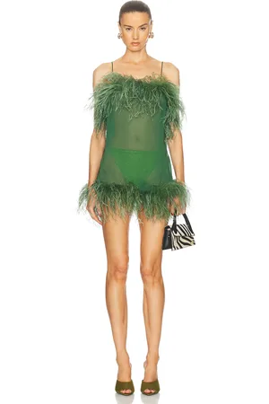 Oseree Plumage Mini Dress in - Dark . Size L (also in M, XL).