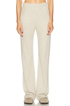 ÉTERNE Straight Leg Sweatpant in - Beige. Size L (also in M, XL).