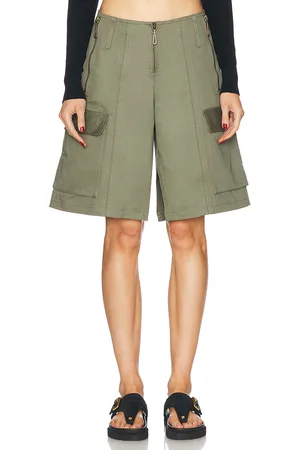 Paco rabanne Pantalon Harem Short in - Olive. Size 34 (also in 36, 38, 42).