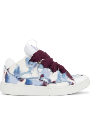 Lanvin Curb Sneakers in Burgundy & Blue - Multi. Size 42 (also in 44).