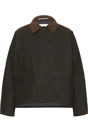 Norse projects Holmen Wax Fishing Jacket in - Green. Size L (also in M, S, XL/1X).