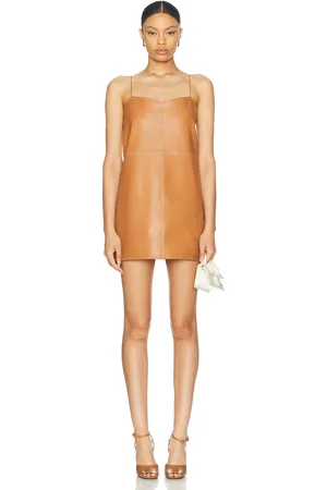 ALEXIS Amery Short Dress in - Brown. Size L (also in M, S).