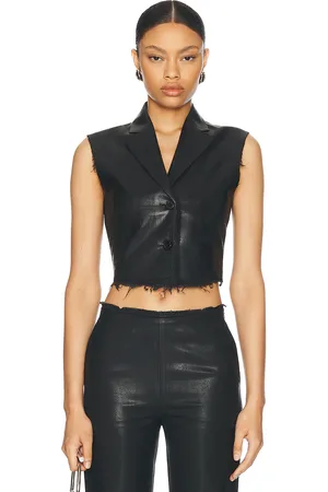 Diesel Distressed Vest in - Black. Size 36 (also in 40, 42).