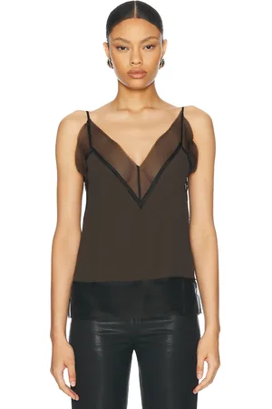 Ami Csole Top in - Chocolate. Size 34 (also in ).