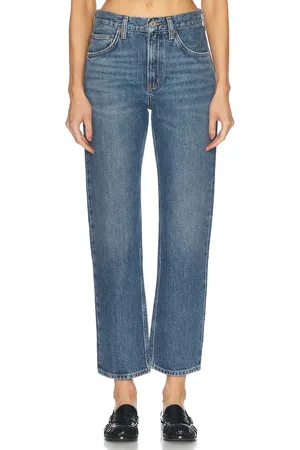 AGOLDE Valen Mid Rise Vintage Straight in - Denim-Medium. Size 24 (also in 25, 26, 27, 28, 29).