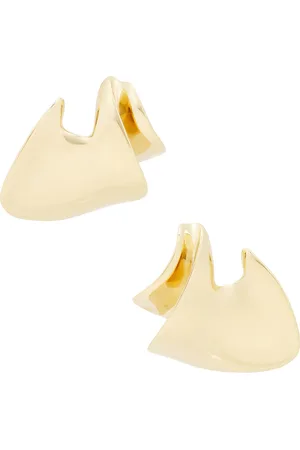 Saint Laurent Geometric Earrings in - Gold. Size all.