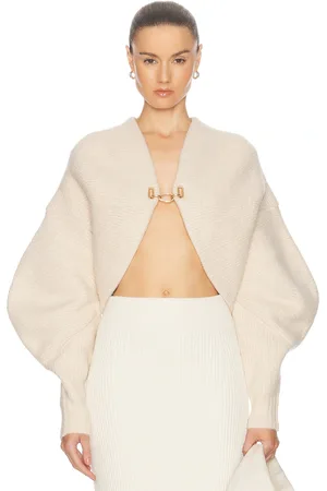 Cult Gaia Devin Knit Cardigan in - Cream. Size S (also in ).