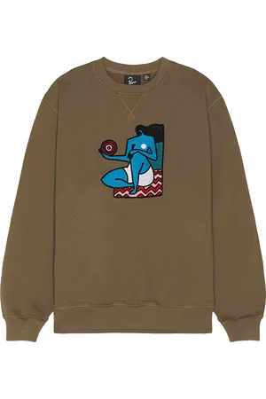 By Parra Future Visions Crew Neck Sweatshirt in - Grey. Size S (also in ).
