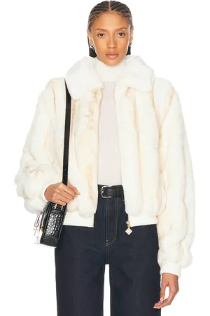 Casablanca Faux Fur Jacket in - White. Size M (also in ).