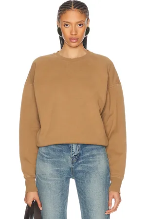 Saint Laurent Crewneck Sweatshirt in - Tan. Size L (also in M, S, XS).