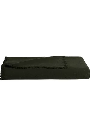 Parachute Vintage Linen Throw in - Green. Size all.