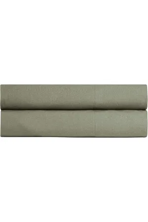 Parachute Percale Fitted Sheet in - Green. Size KING (also in ).