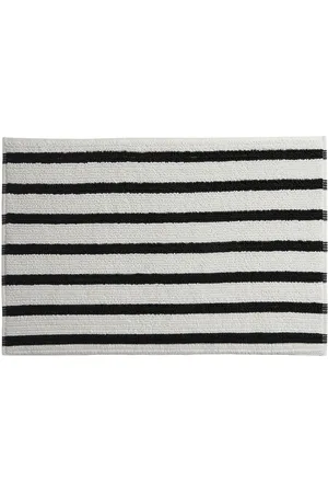 Parachute Organic Resort Stripe Tub Mat in - Black,White. Size all.