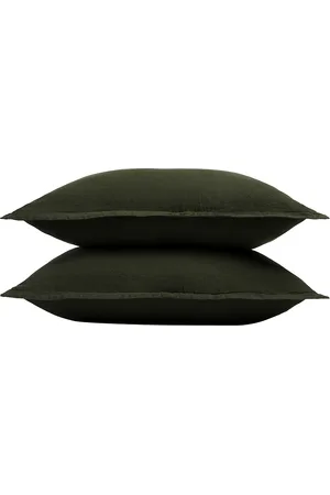 Parachute Linen Sham Set in - Green. Size STANDARD (also in ).