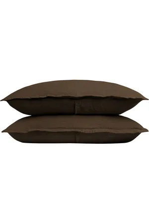 Parachute Linen Sham Set in - Brown. Size STANDARD (also in ).