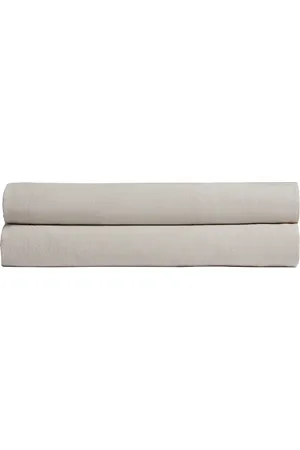 Parachute Heirloom Tencel Linen Fitted Sheet in - Cream. Size KING (also in ).