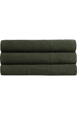 Parachute Linen Top Sheet in - Green. Size FULL/QUEEN (also in ).