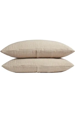 Parachute Organic Cloud Cotton Sham Set in - Beige. Size STANDARD (also in ).