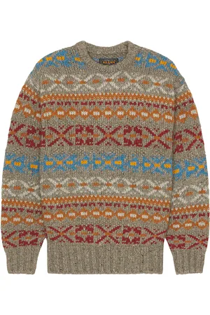 Beams Crew Fair Isle Pattern 3G in - . Size L (also in XL/1X).