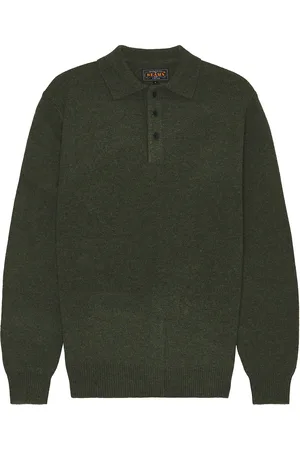 Beams Knit Polo 9G in - Dark . Size S (also in ).