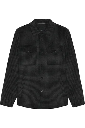 THEORY Houndstooth Shirt Jacket in - . Size S (also in ).