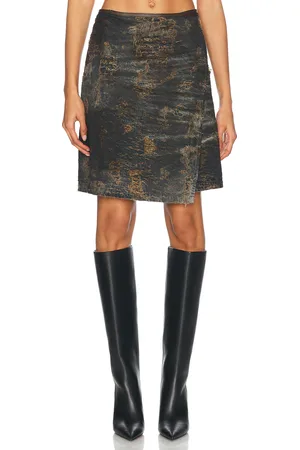 Diesel Wrap Skirt in - Black. Size S (also in ).