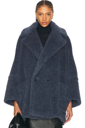 Max Mara Tedgirl1 Coat in - Blue. Size L (also in M, S).