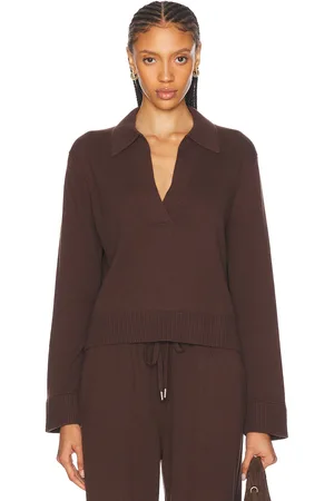 Simkhai Long Sleeve Polo Top in - . Size L (also in S, XS).