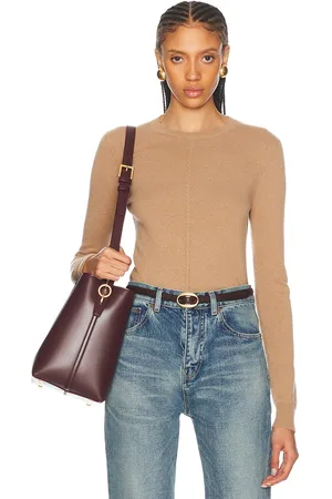 Saint Laurent Crewneck Sweater in - Tan. Size L (also in M, S, XL, XS).