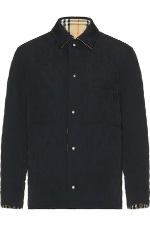Burberry Reversible Quilted Overshirt in - Black. Size L (also in M, S).