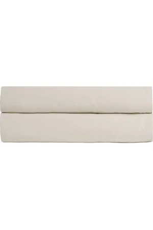 Parachute Percale Fitted Sheet in - Ivory. Size TWIN (also in ).