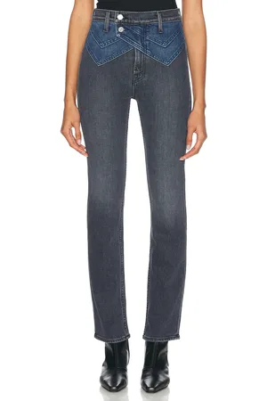 Mother The Double Rocky Rider Nerdy in - Black. Size 25 (also in ).