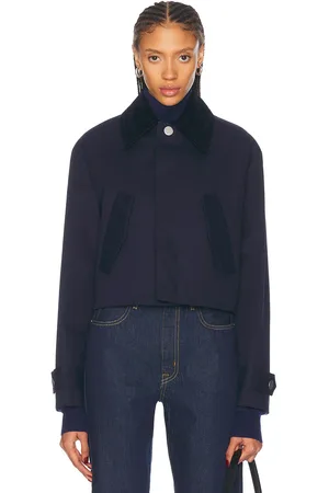 Ami Cropped Jacket in - Navy. Size L (also in ).