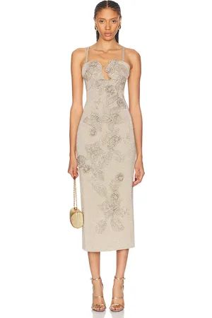 Cult Gaia Soraiya Knit Dress in - Metallic Neutral. Size L (also in ).